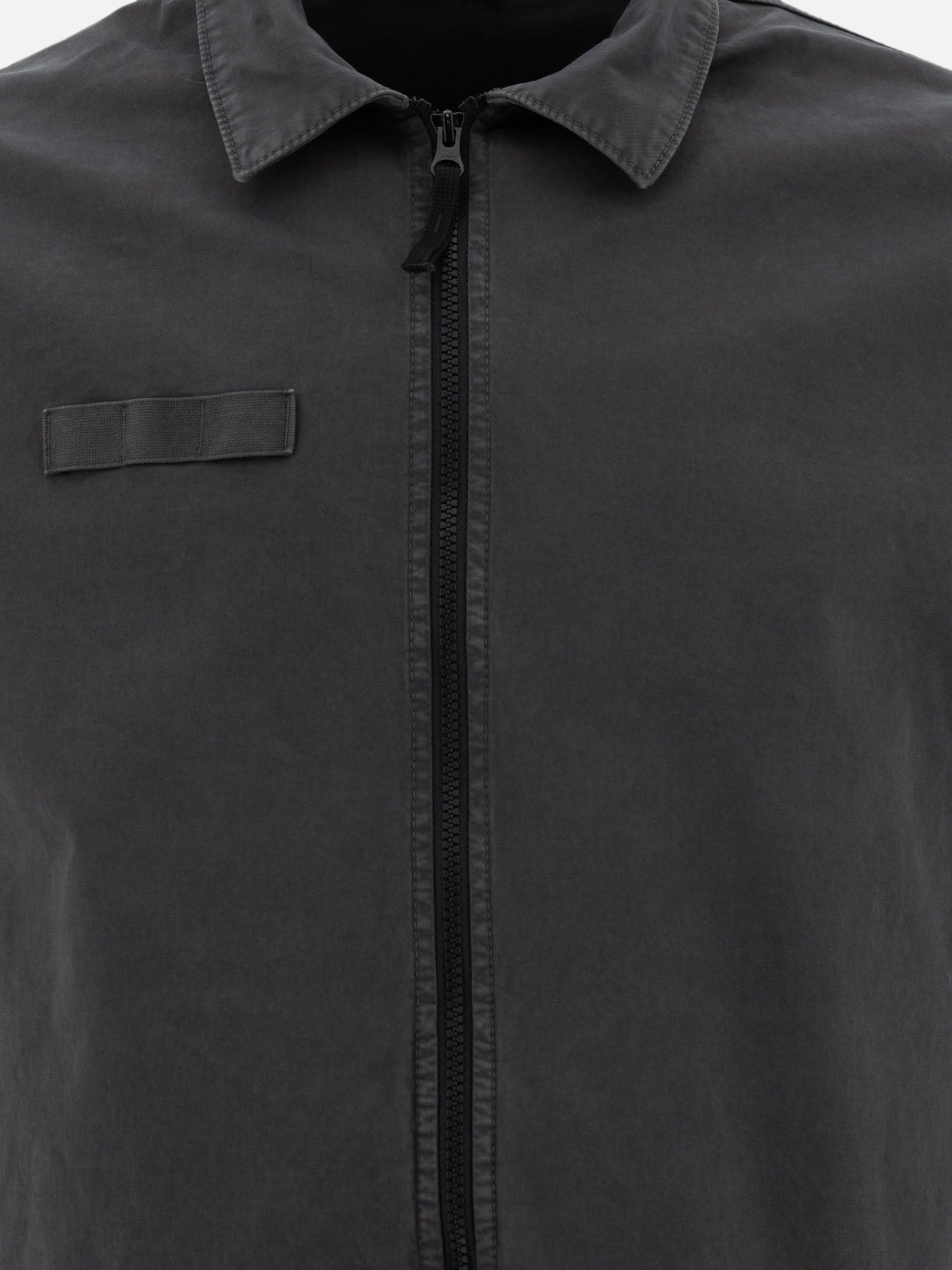 Giacche overshirt Logo  Grigio - Stone Island Uomo | PDP | VIETTI Online Store | thumbnail_3