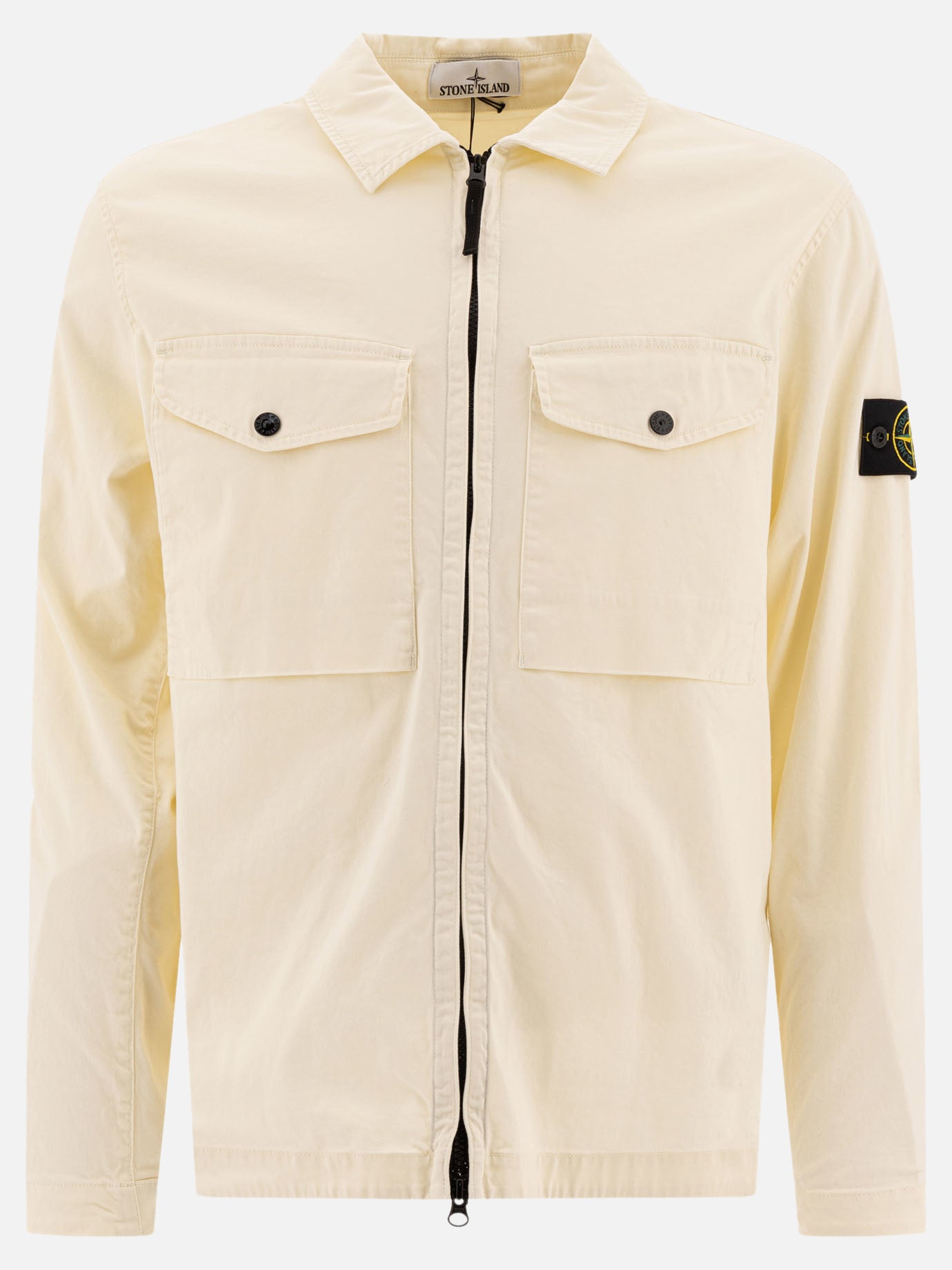 Giacche overshirt Logo  Giallo - Stone Island Uomo | PDP | VIETTI Online Store | thumbnail
