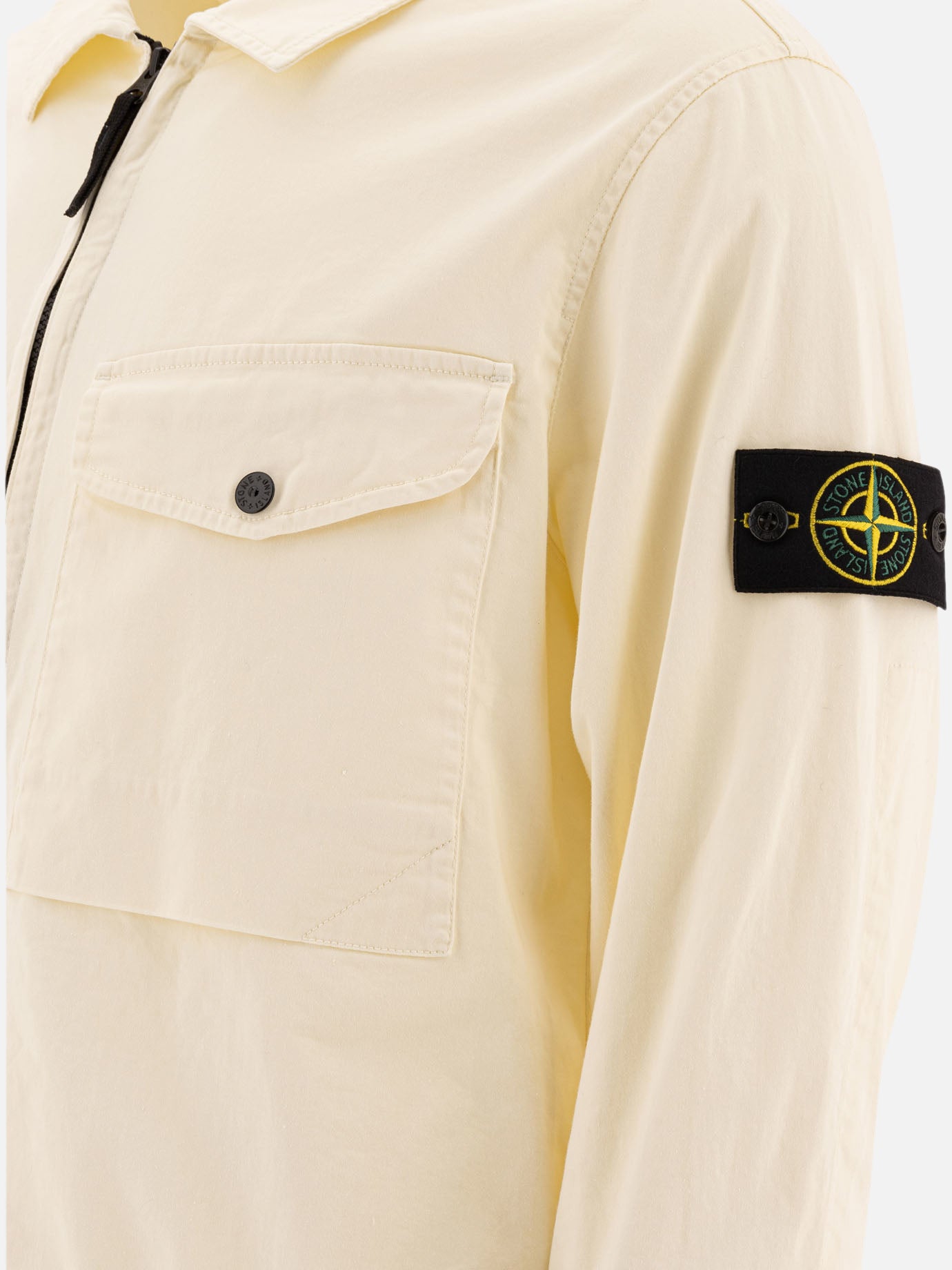 Giacche overshirt Logo  Giallo - Stone Island Uomo | PDP | VIETTI Online Store | thumbnail_4