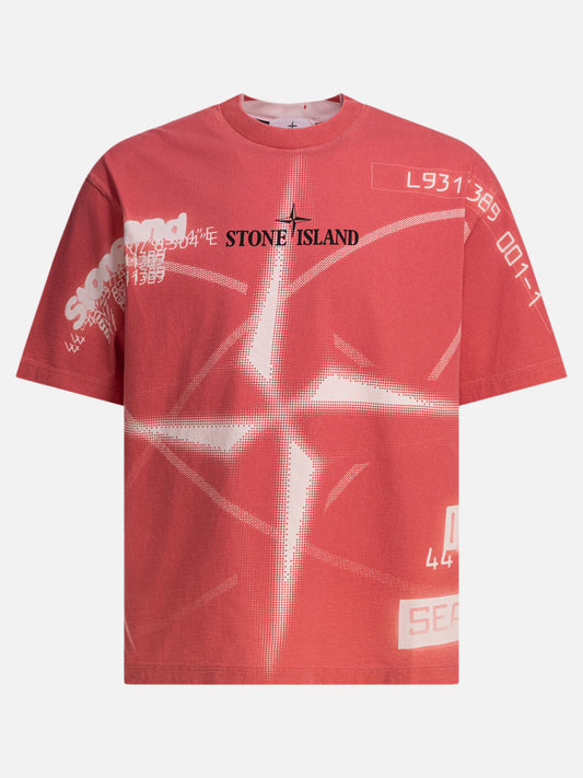 Stone Island T-shirt "Y2K Compass" 19470790_L Red 1