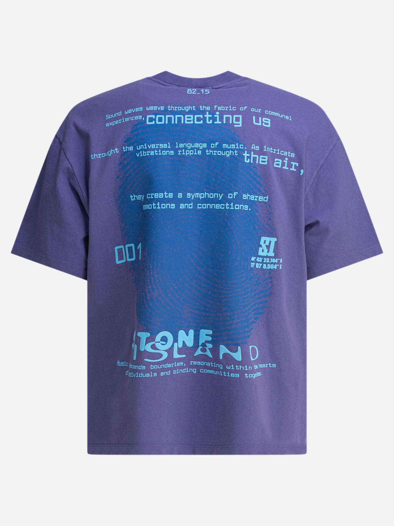 Crewneck t-shirts Logo  Purple - Stone Island Men | PDP | VIETTI Online Store | Zoom-Modal_2
