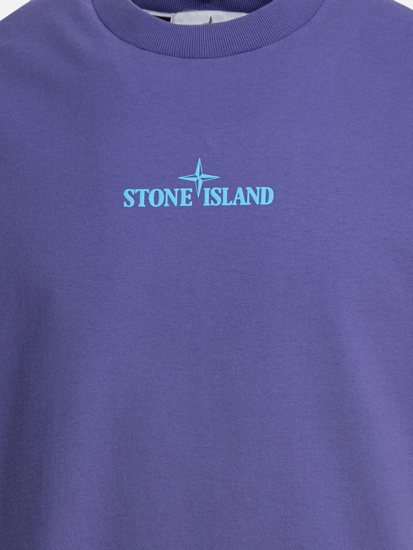 Crewneck t-shirts Logo  Purple - Stone Island Men | PDP | VIETTI Online Store | Zoom-Modal_3
