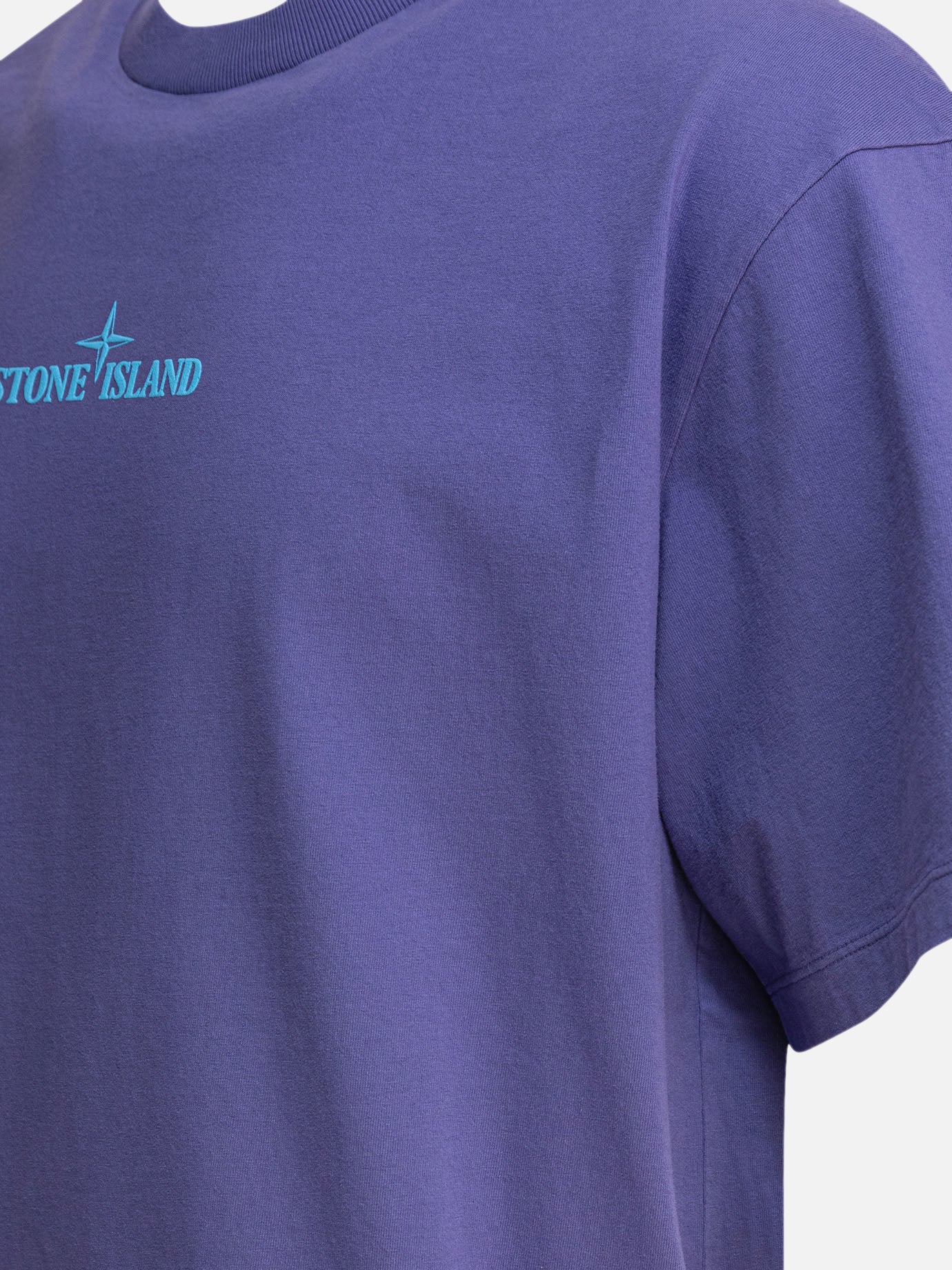 Crewneck t-shirts Logo  Purple - Stone Island Men | PDP | VIETTI Online Store | thumbnail_4