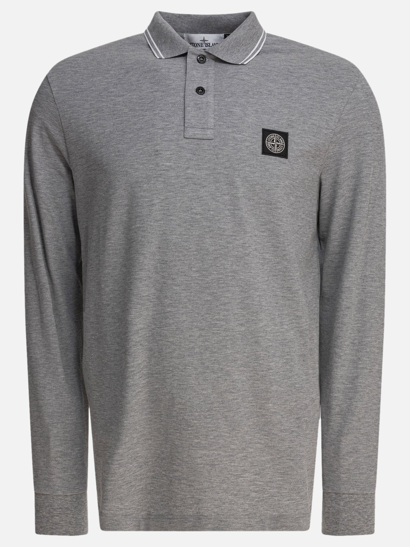 Stone Island Polo in cotone biologico piquet 11855801_M Grey thumbnail_1