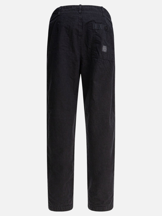 Stone Island Pantaloni fatigue effetto "Old" 22848072_31 Blue 2