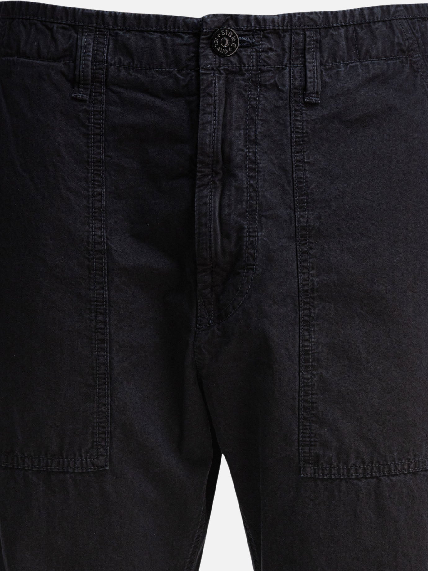 Stone Island "Old" effect fatigue trousers Blue