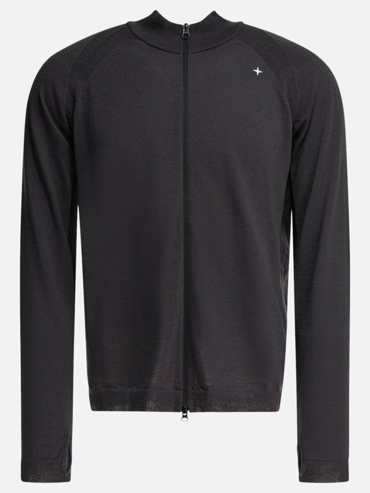 Stone Island Cardigan con zip on PrimaLoft bio 12505032_L Grey 1
