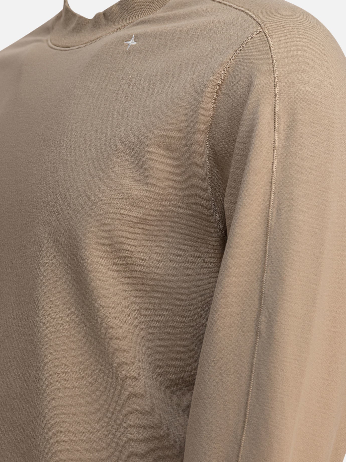 Stone Island Cotton fleece sweatshirt Beige