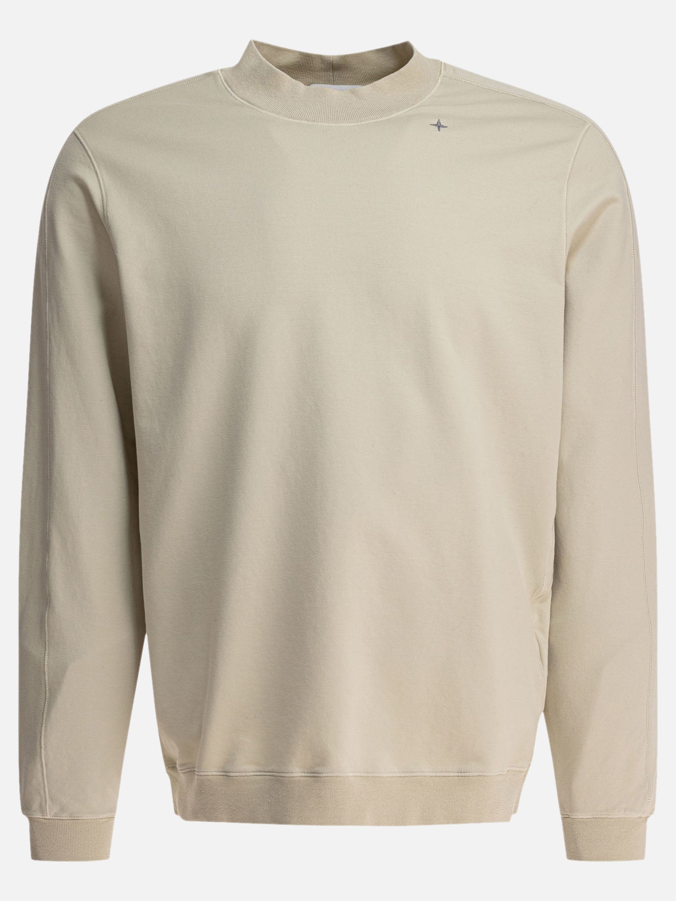 Stone Island Felpa in cotone felpato 12760606_M Beige thumbnail_1