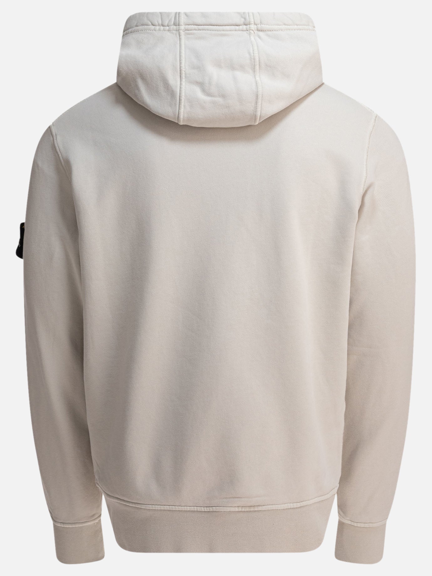 Stone Island Organic cotton fleece hoodie Beige