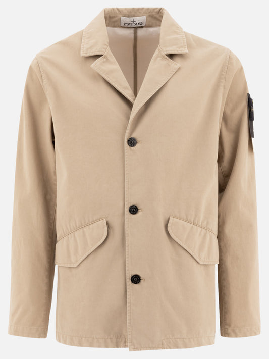 Giacche leggere & Trapuntate Logo  Beige - Stone Island Uomo | PLP | VIETTI Online Store 
