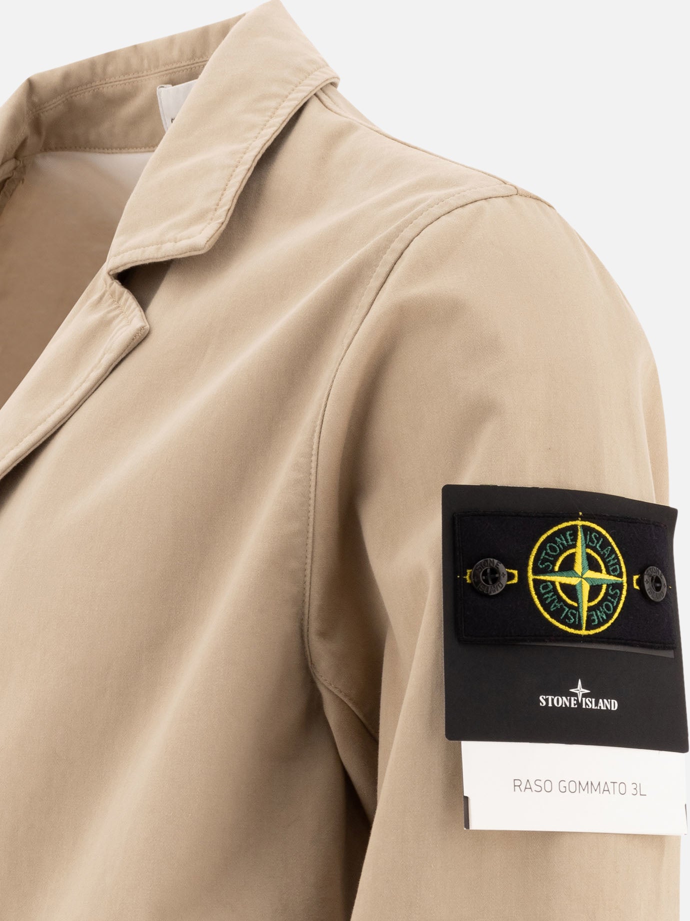 Giacche leggere & Trapuntate Logo  Beige - Stone Island Uomo | PDP | VIETTI Online Store | thumbnail_4