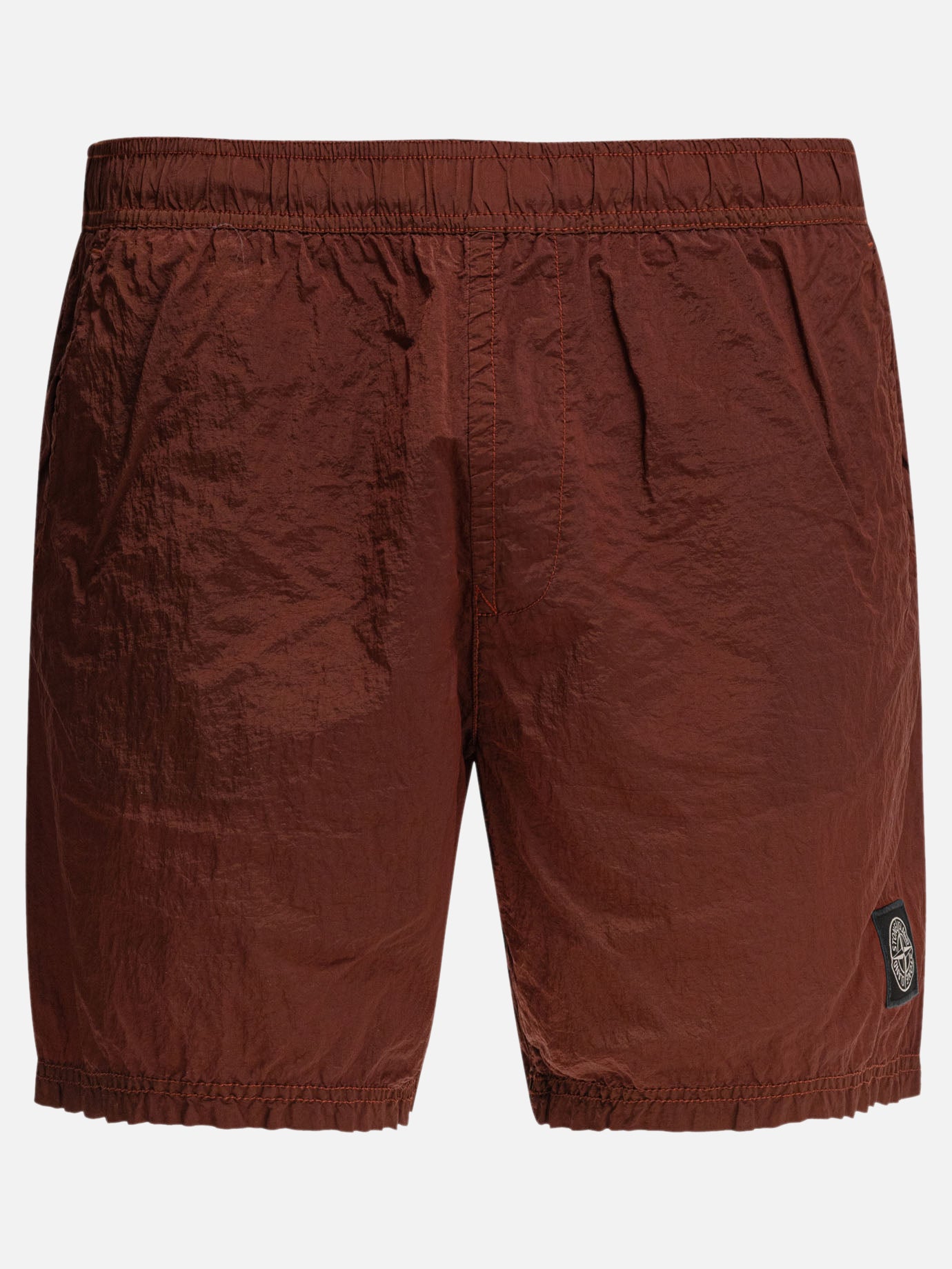 Short da mare Logo  Bordeaux - Stone Island Uomo | PDP | VIETTI Online Store | thumbnail