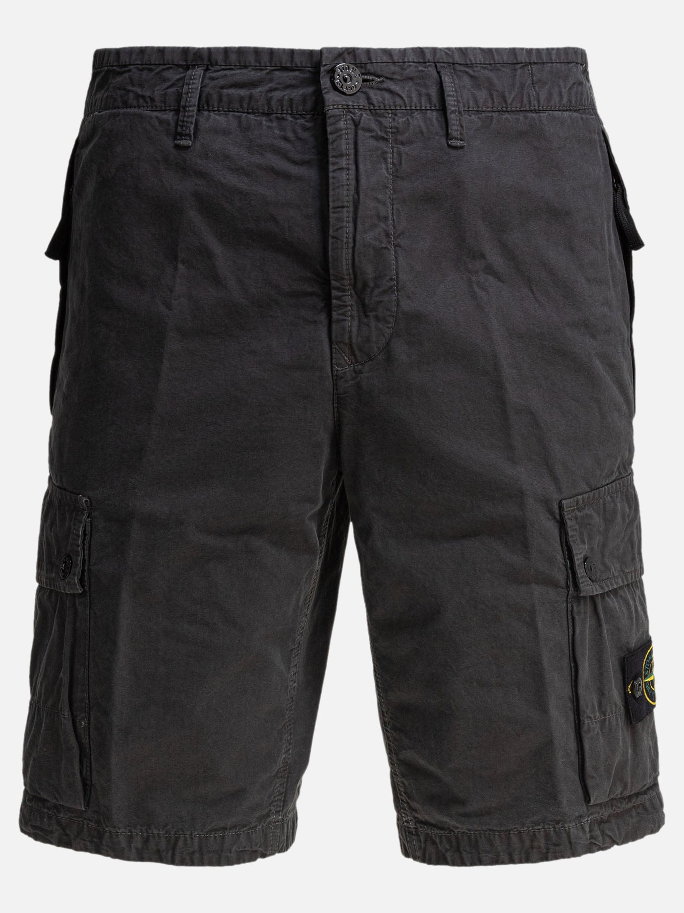 Stone Island Bermuda cargo effetto &quot;Old&quot; 20215898_31 Grey thumbnail_1