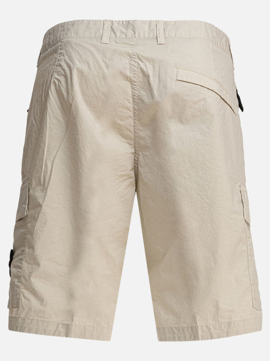 Stone Island Bermuda cargo in tela di cotone stretch 24632331_32 Beige 2