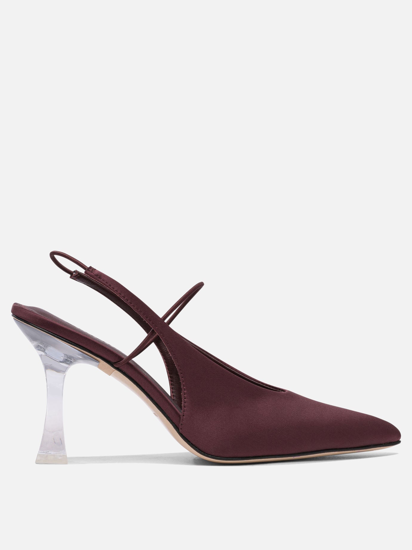 Slingbacks 100% fabric - 100% leather  Bordeaux - Studio Amelia Women | PDP | VIETTI Online Store | Zoom-Modal
