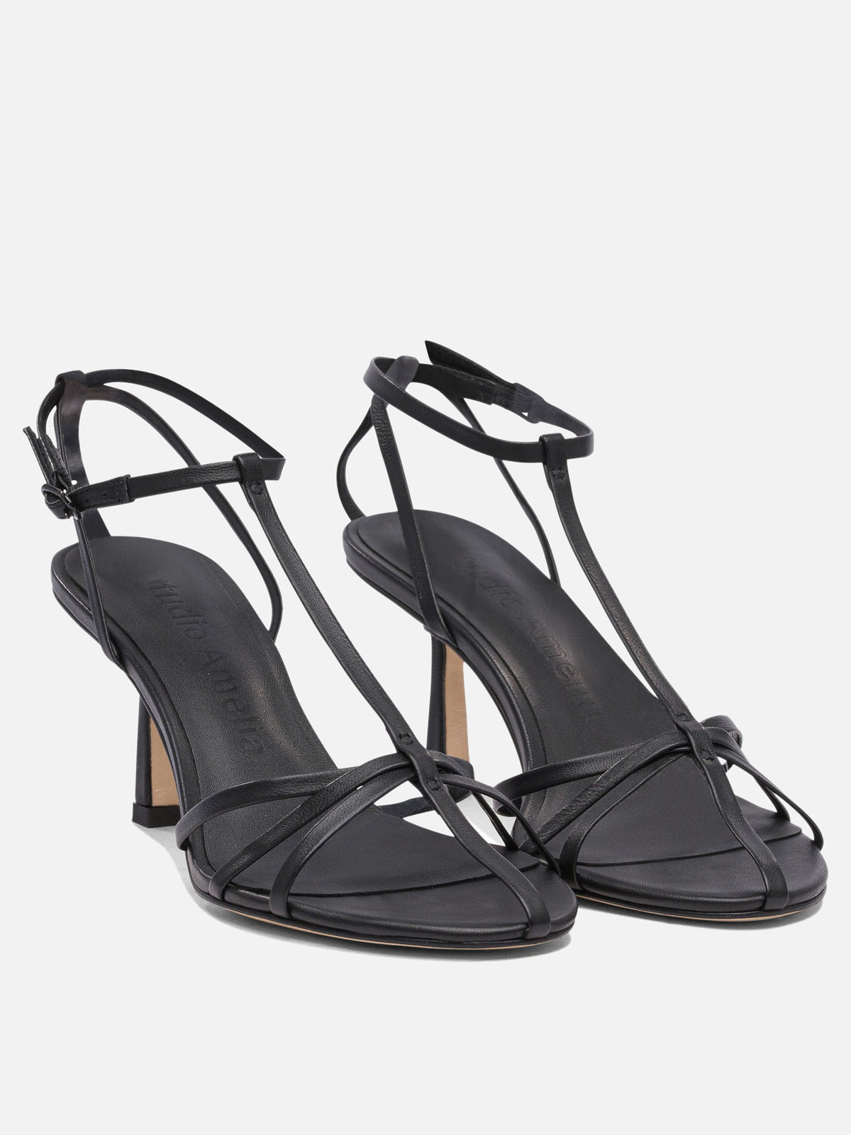 Studio Amelia "Aviary 70mm" heeled sandals Black - VIETTI