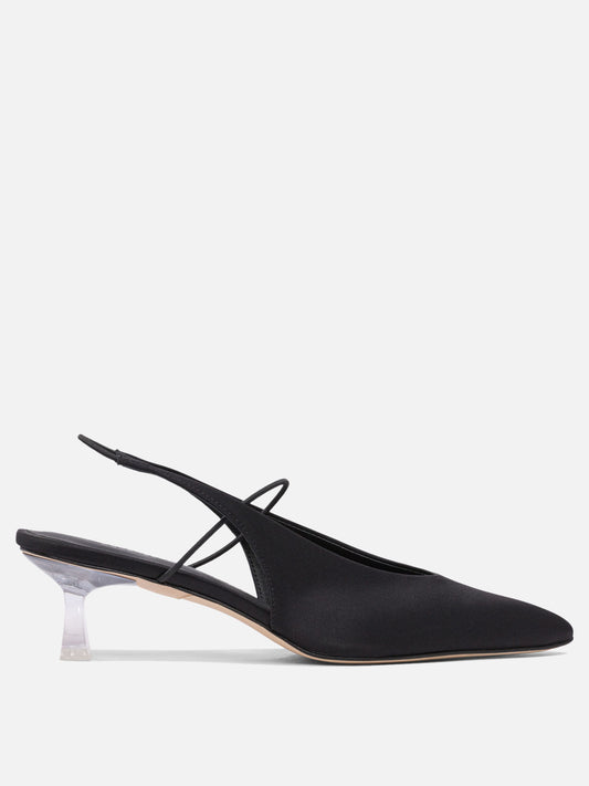 Slingbacks 100% fabric - 100% leather  Black - Studio Amelia Women | PLP | VIETTI Online Store 
