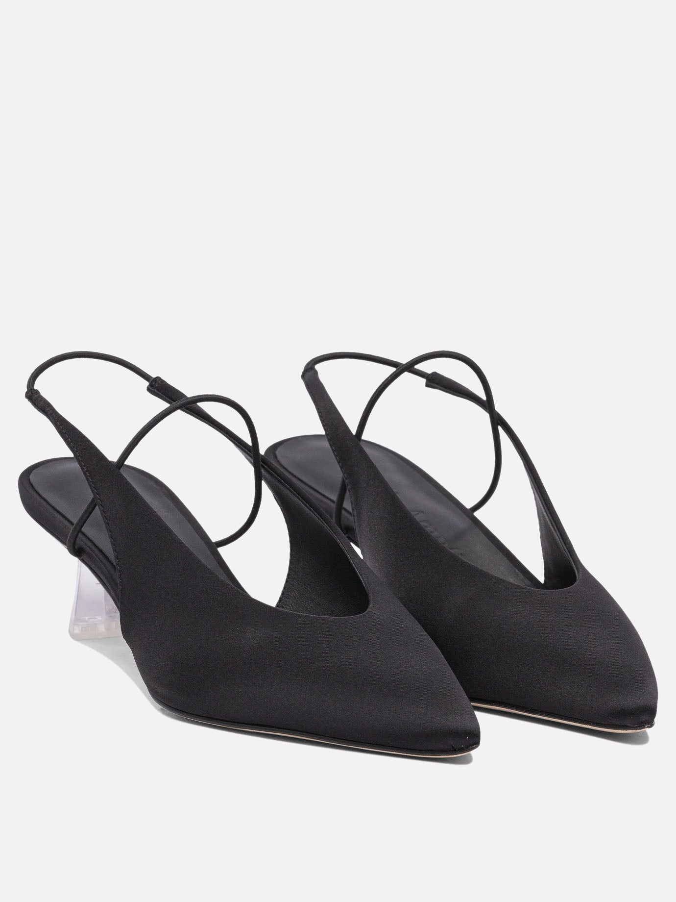 Slingbacks 100% fabric - 100% leather  Black - Studio Amelia Women | PDP | VIETTI Online Store | thumbnail_2