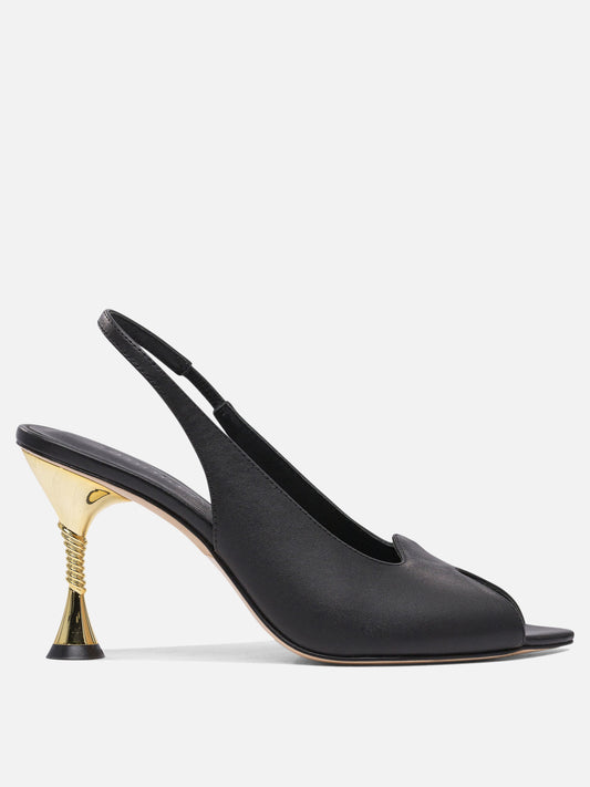 Slingbacks 100% leather - 100% leather  Black - Studio Amelia Women | PLP | VIETTI Online Store 
