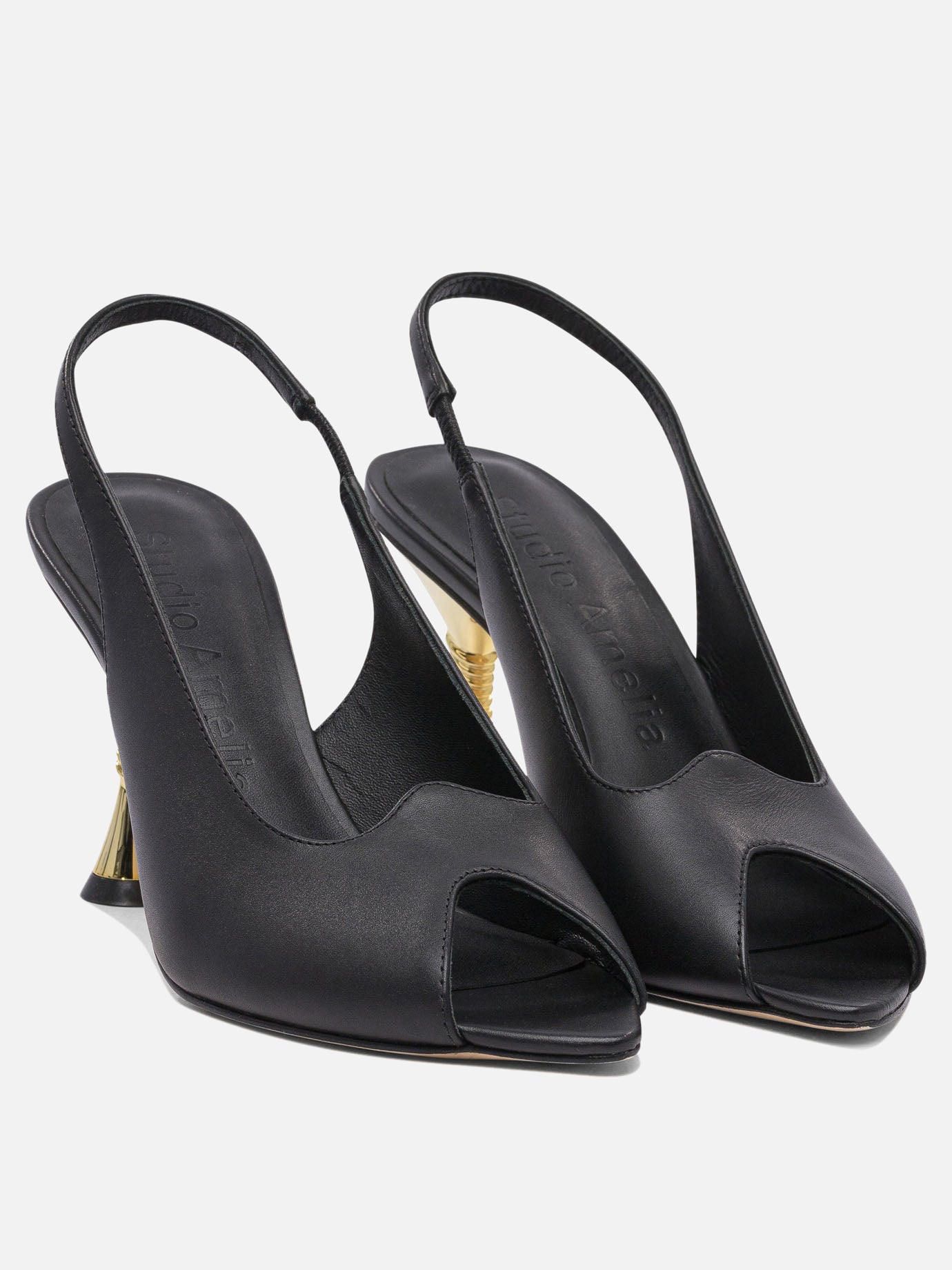 Slingbacks 100% leather - 100% leather  Black - Studio Amelia Women | PDP | VIETTI Online Store | Zoom-Modal_2
