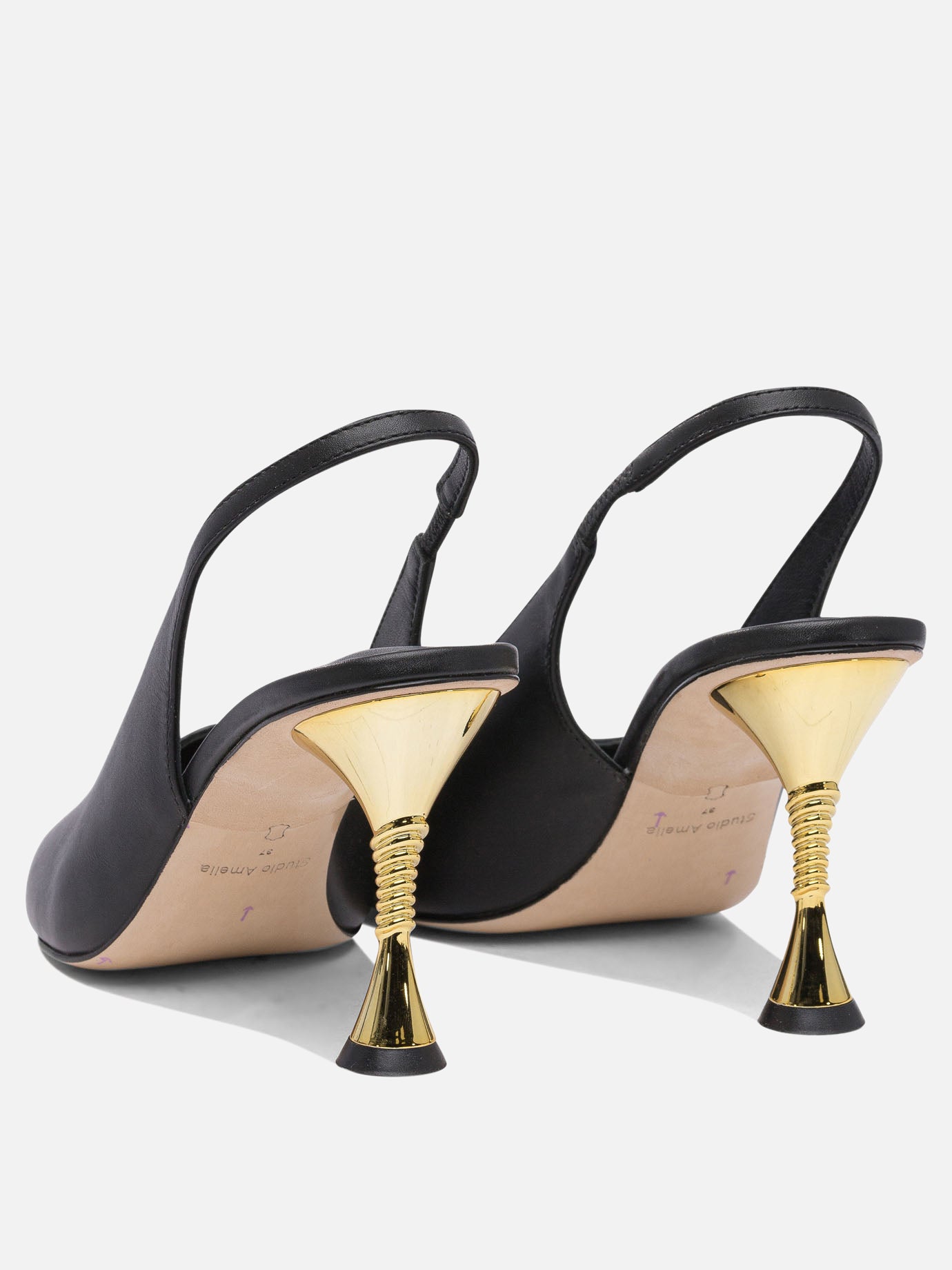 Slingbacks 100% leather - 100% leather  Black - Studio Amelia Women | PDP | VIETTI Online Store | Zoom-Modal_4
