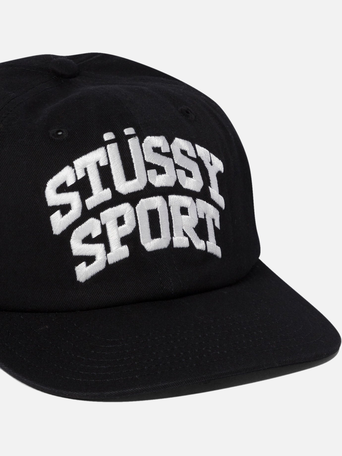 帽子 Stussy MD Stussy Sport Cap Black Stussy Sport Stussy Black Hat MD STUSSY SPORT CAP