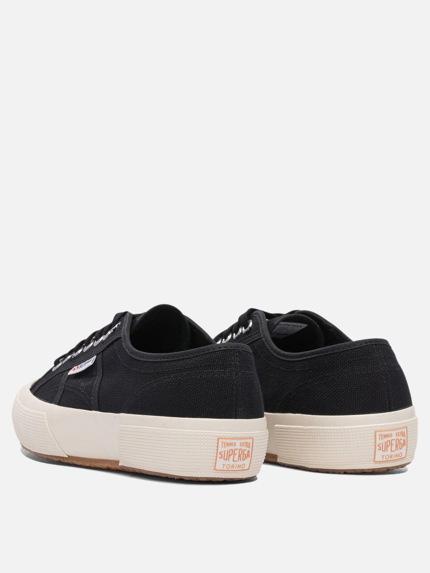 Sneaker basse 100% cotton - 100% rubber  Nero - Superga Uomo | PDP | VIETTI Online Store | thumbnail_4