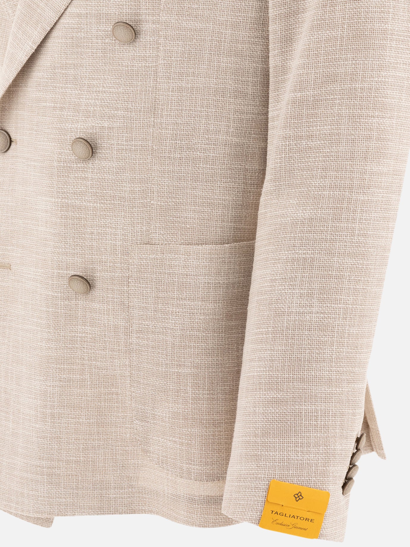 <美品>TAGLIATORE ベージュ ウール ダブル ジャケット　サイズ44 Tagliatore Wool blazer Beige - Men | VIETTI Online Store
