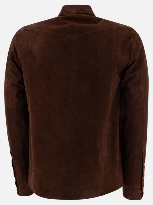 Giacche overshirt Solid colour  Marrone - Tagliatore Uomo | VIETTI Online Store | 2
