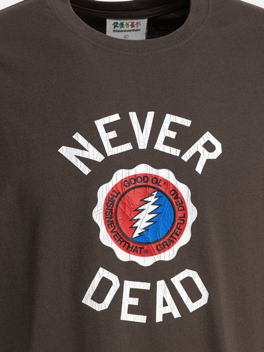 Thisisneverthat® "GD Never Dead" T-shirt Brown

