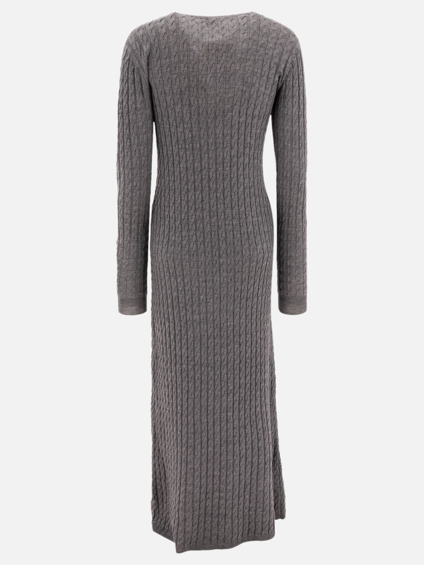 Toteme Cable knit dress 18969885_M Grey thumbnail_2