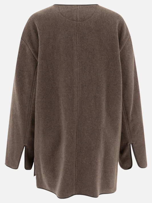 Toteme Felted wool jacket 13853162_36 Brown 2