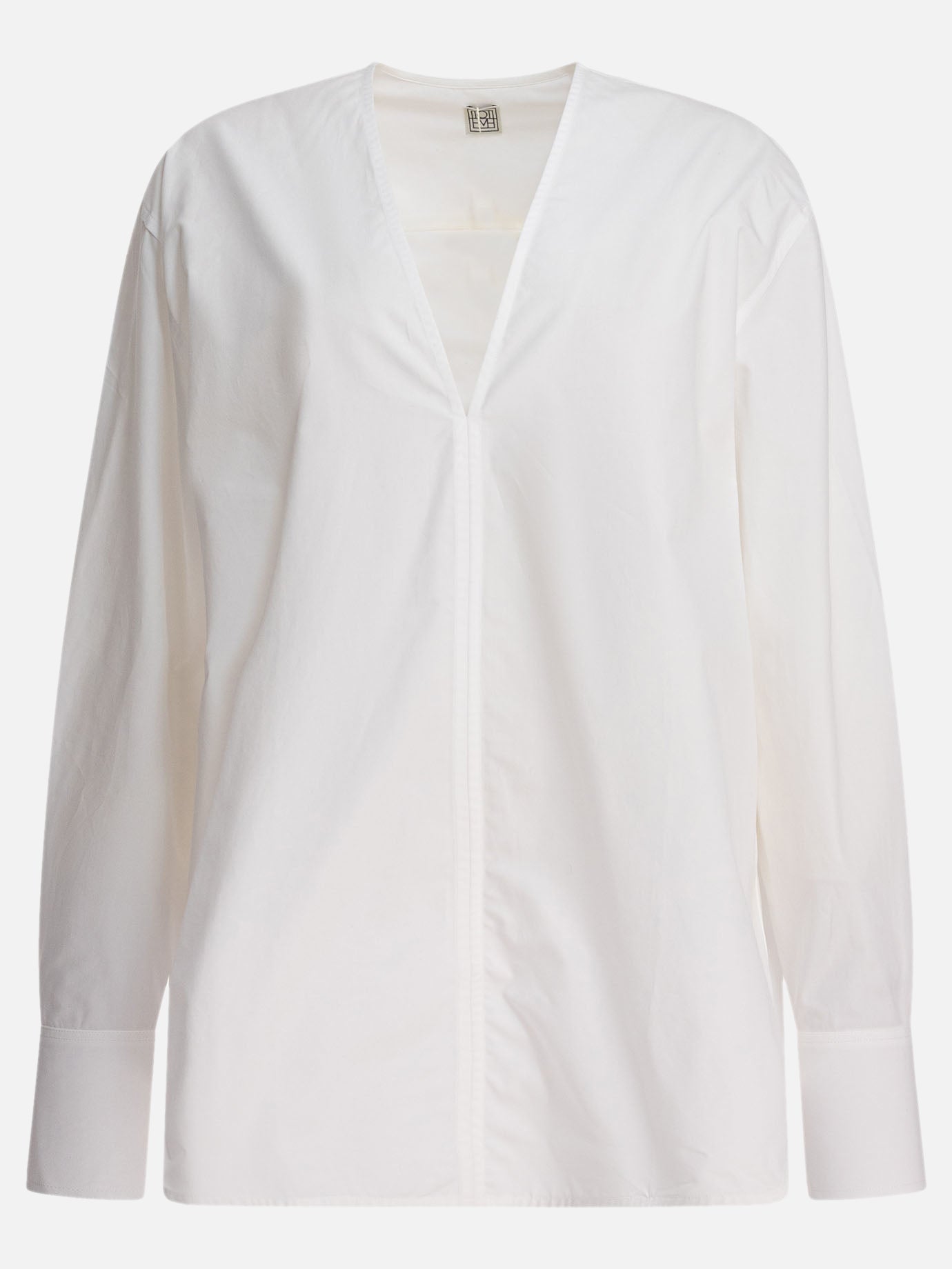 Toteme Camicia con scollo a V 16535515_34 White thumbnail_1