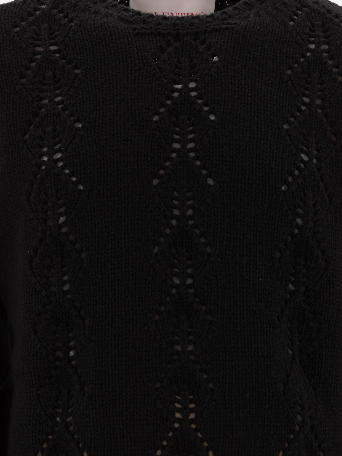 Maglioni girocollo Textured knit  Nero - Valentino Uomo | PDP | VIETTI Online Store | thumbnail_3