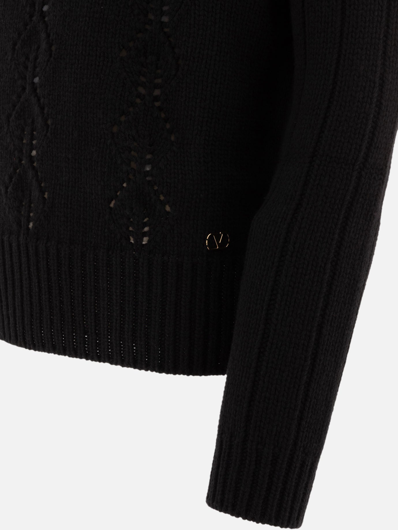 Maglioni girocollo Textured knit  Nero - Valentino Uomo | PDP | VIETTI Online Store | thumbnail_4