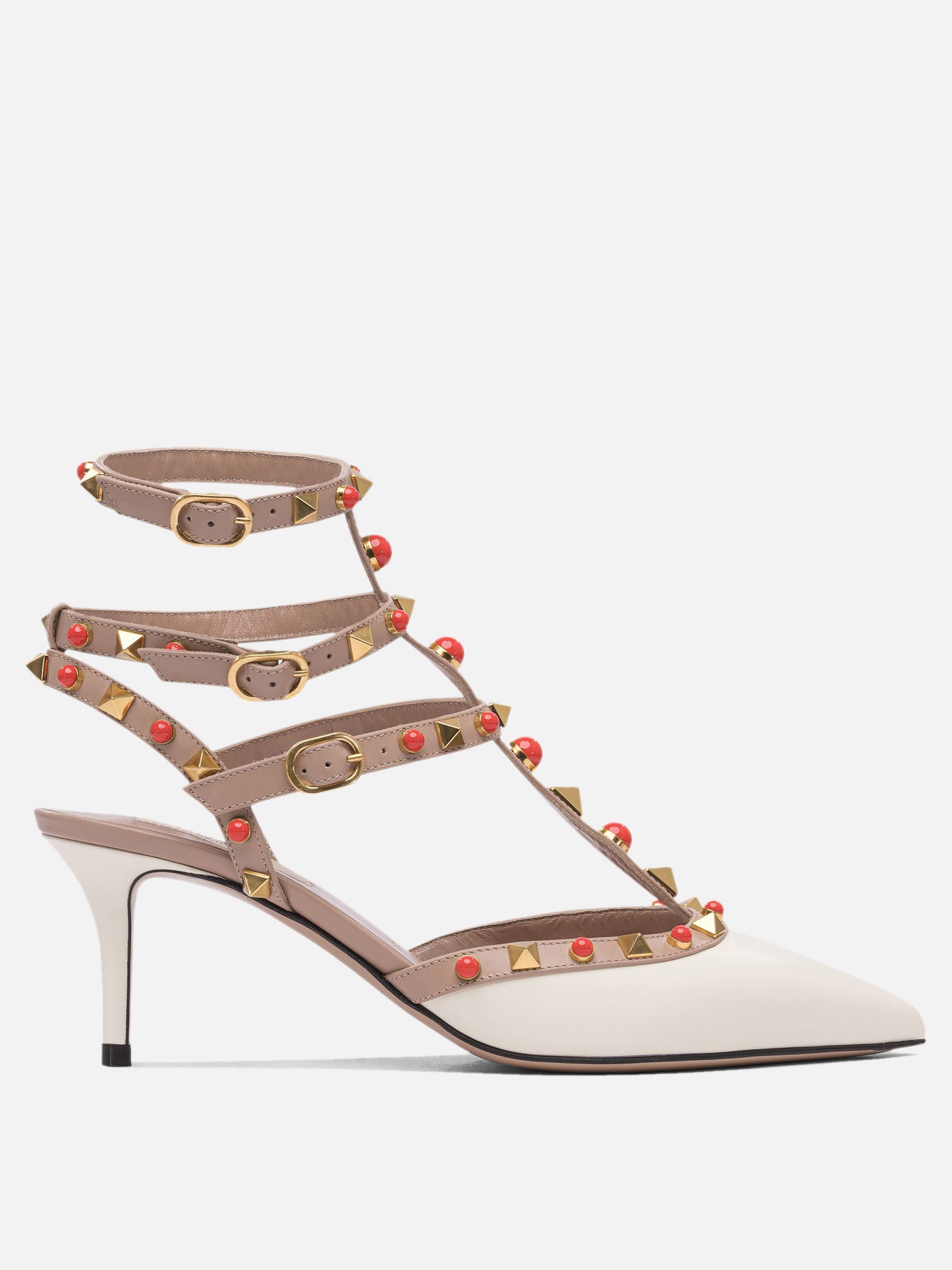 Décolleté 100% leather - 100% leather  Bianco - Valentino Garavani Donna | PDP | VIETTI Online Store | thumbnail