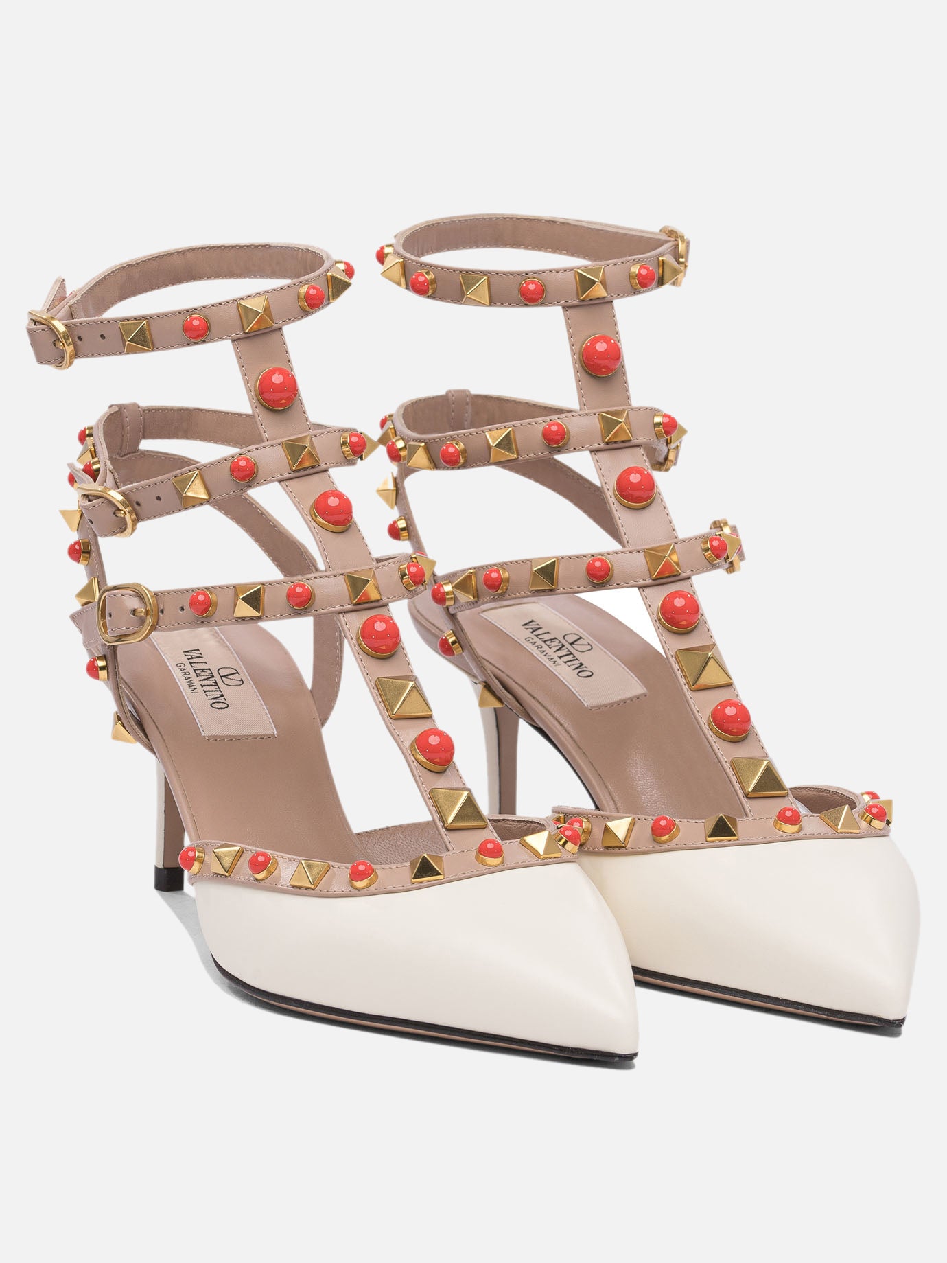 Décolleté 100% leather - 100% leather  Bianco - Valentino Garavani Donna | PDP | VIETTI Online Store | thumbnail_2
