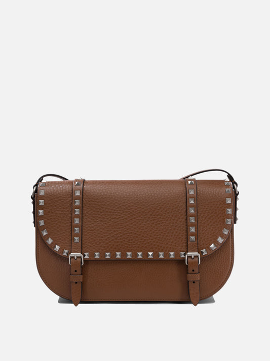 Valentino Garavani Borsa a tracolla "Rockstud" 16831592_UNI Brown 1