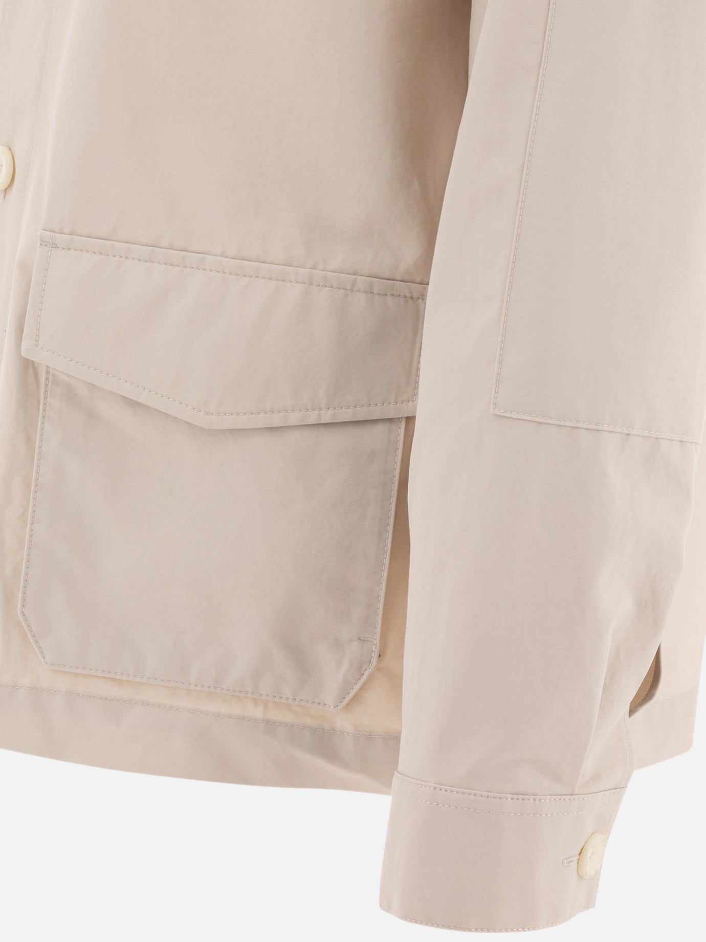 Cotton blend utility jacket