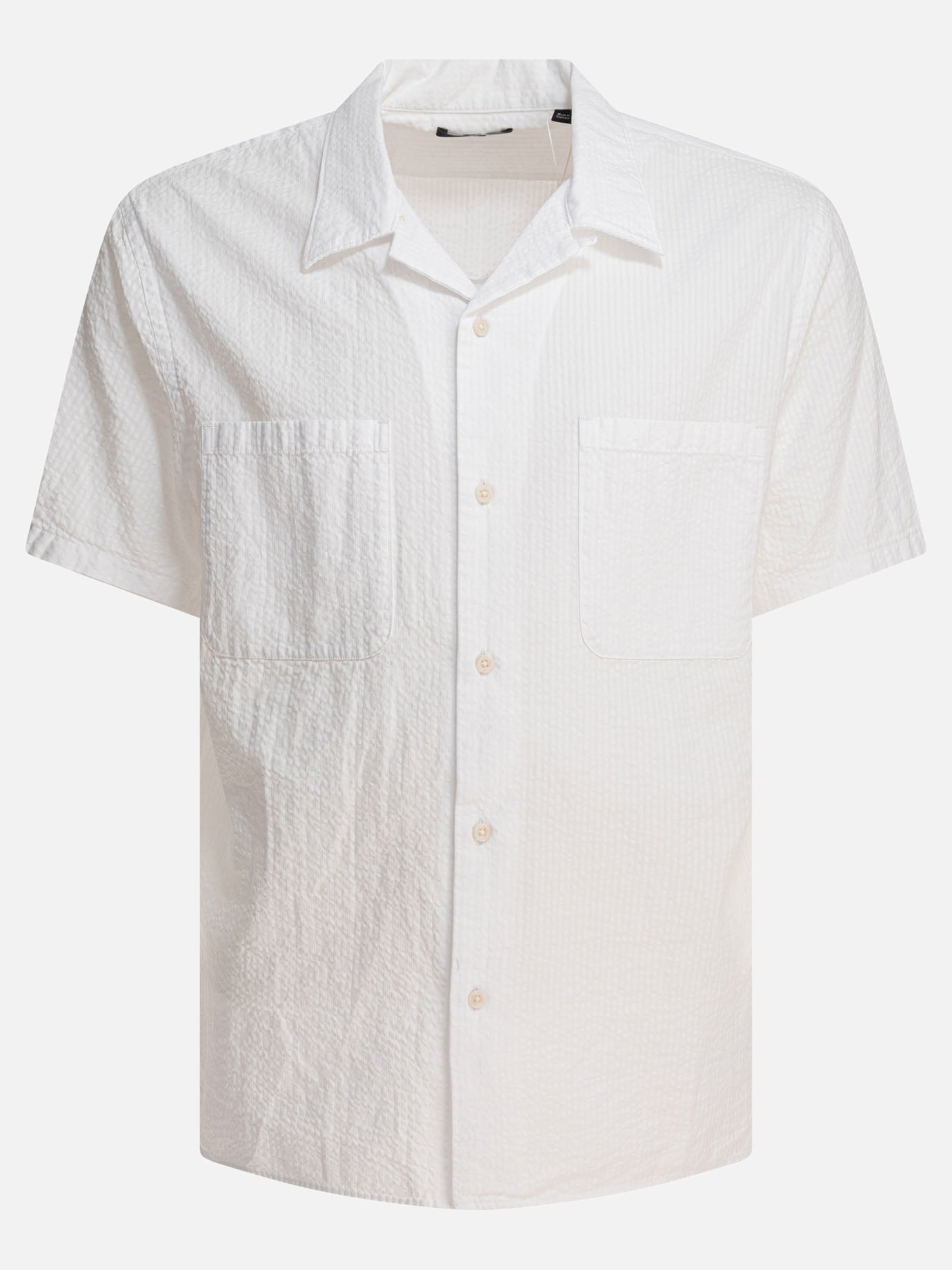 white dress short sleeves Ives Front Tie Mini Dress M main image 0