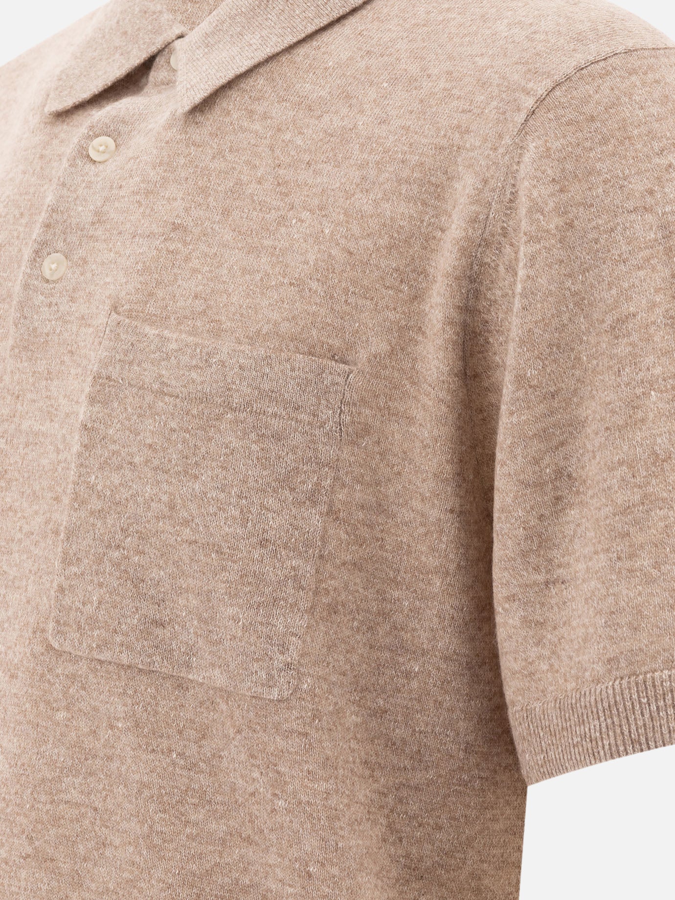 ポロシャツ Vince Linen, wool and chashmere polo shirt Vince Linen, wool and chashmere polo shirt - Men | VIETTI