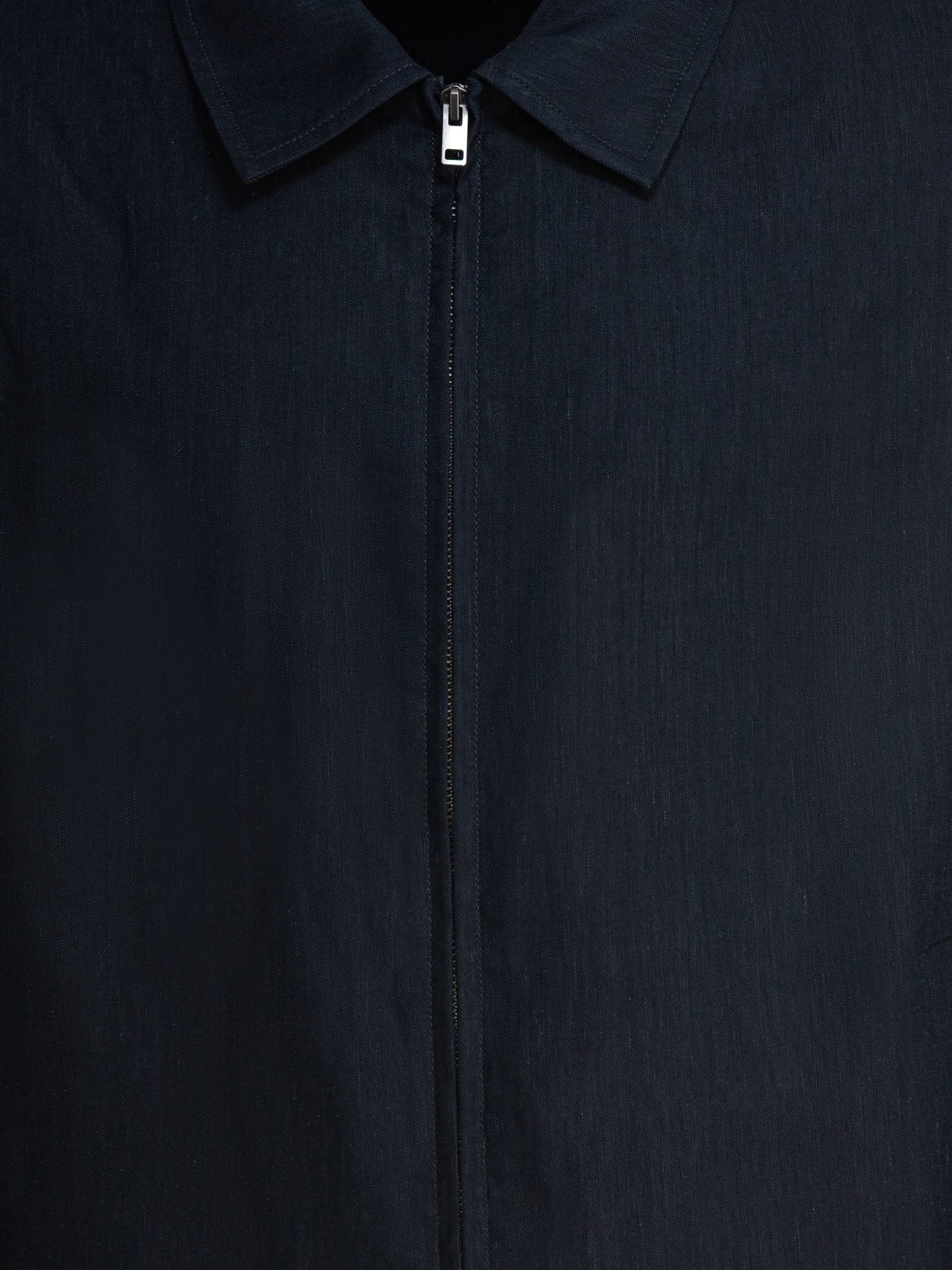 Bomber jacket zipper closure