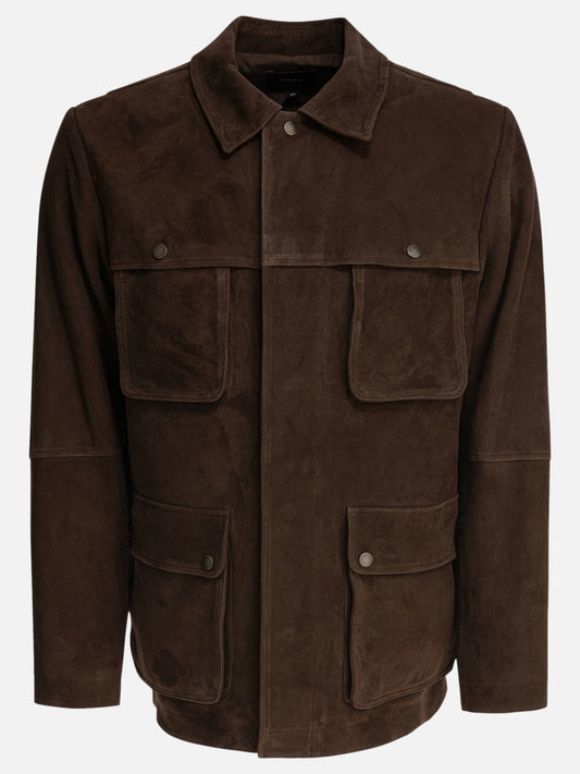 Vince "Hunter" suede jacket 18022379_M Brown 1