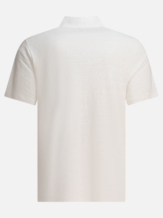 Vince Linen polo shirt 18804855_M White 2