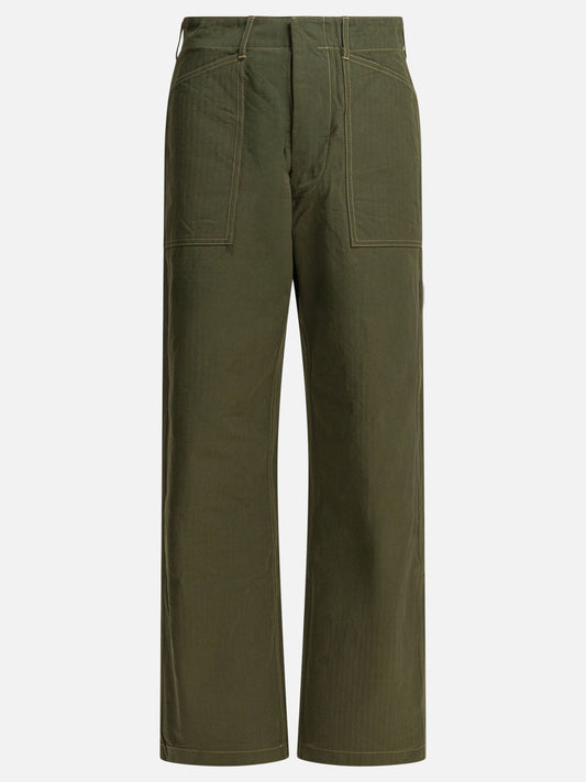 Pantaloni casual Solid colour  Verde - Buzz Rickson's Uomo | PLP | VIETTI Online Store 
