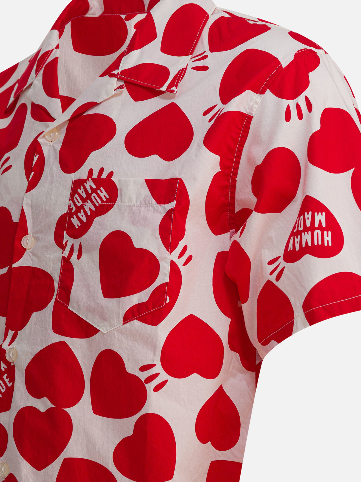 Human Made "Heart Vacation" shirt White - VIETTI