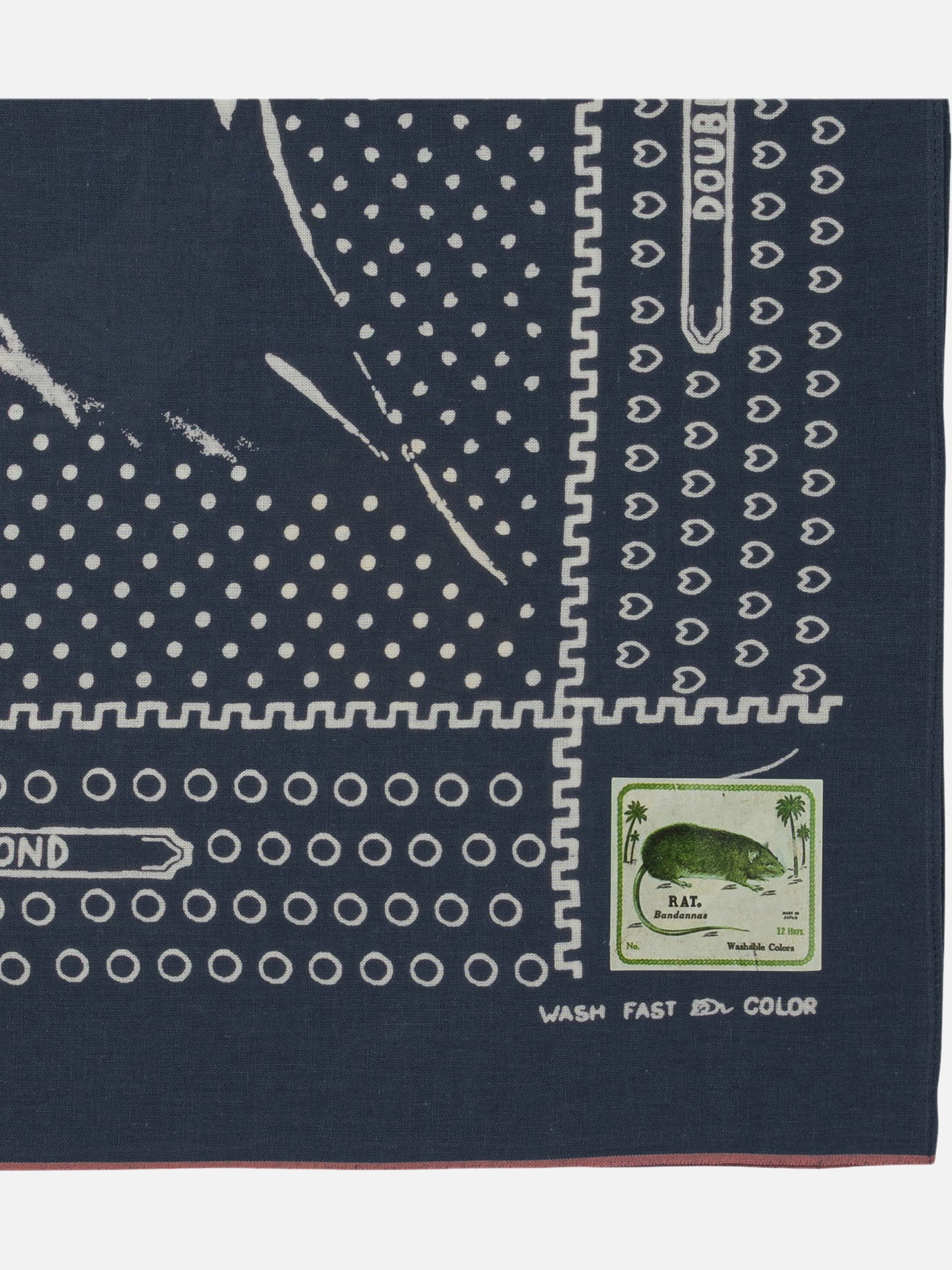 KAPITAL &quot;Fastcolor Selvedge&quot; scarf 21654471_UNI Blue thumbnail_2