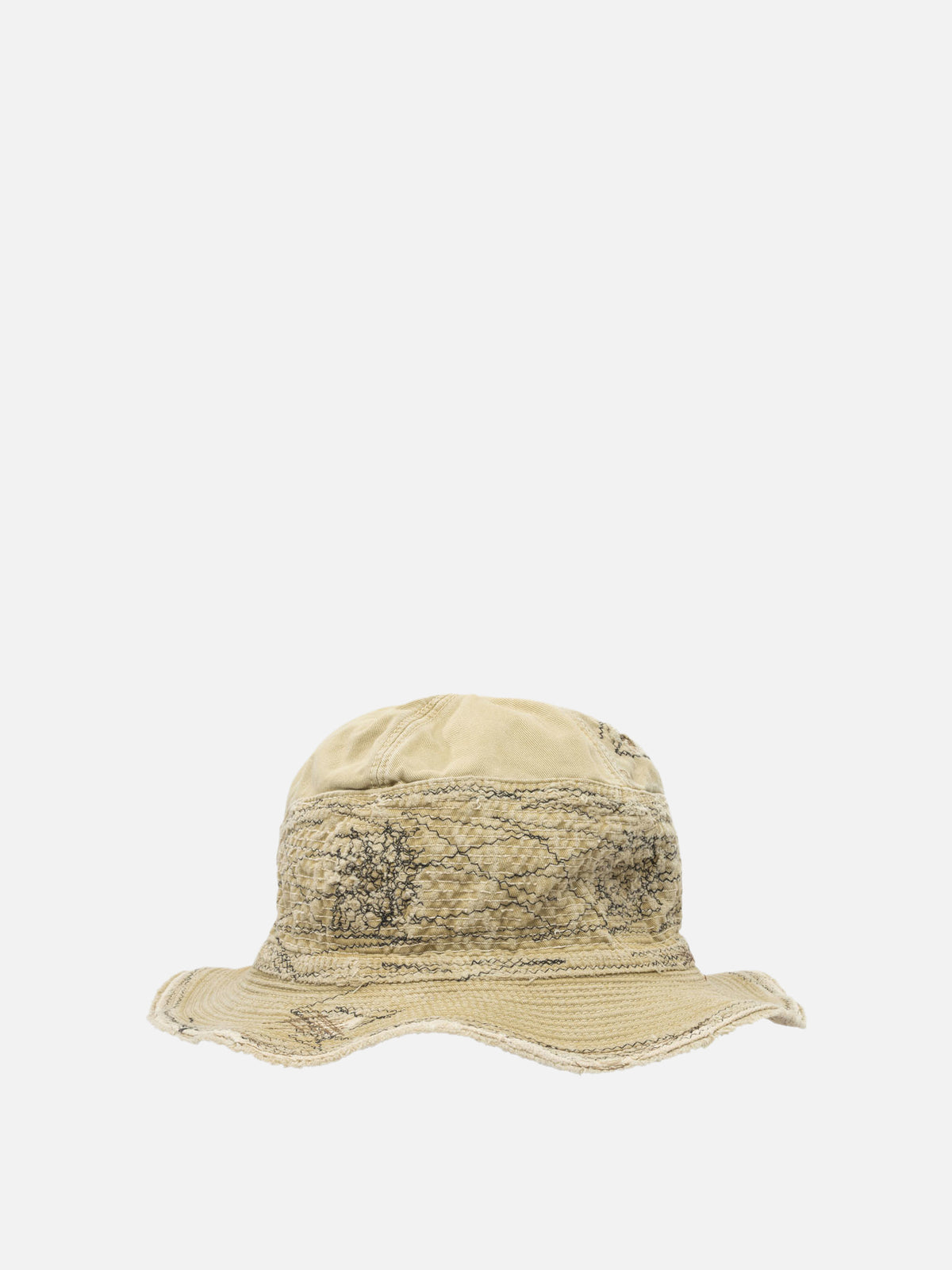 KAPITAL "The Old Man and the Sea" bucket hat Beige