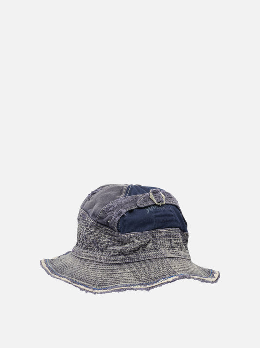 KAPITAL "The Old Man and the Sea" bucket hat Blue

